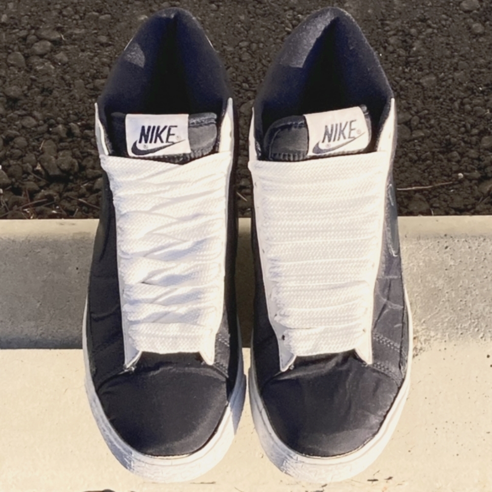 NIKE Blazers Puffer Navy Blue High Top Sneakers Size 6.5 Mens - Picture 9 of 12